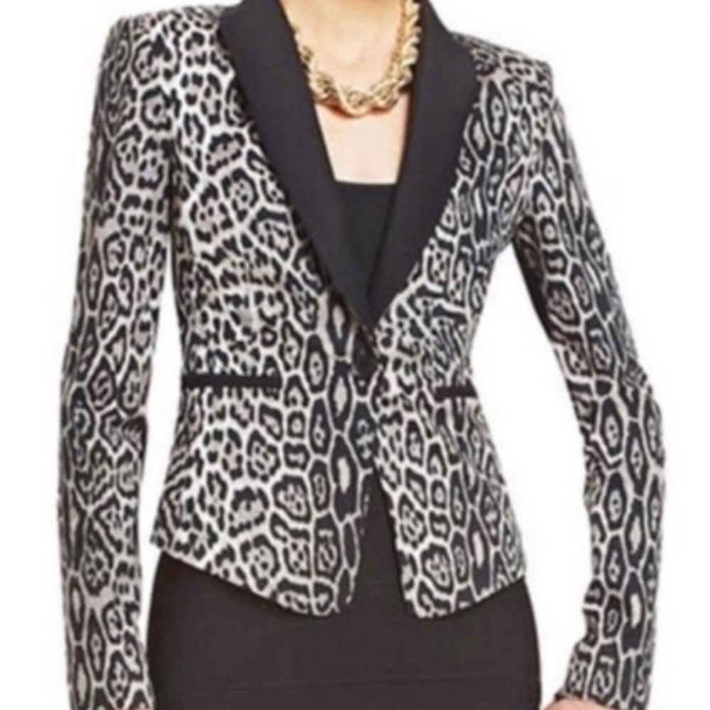 BCBG Animal Print Blazer
